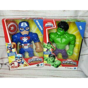 Marvel Super Hero Adventures Mega Mighties Captain America & Hulk Bundle